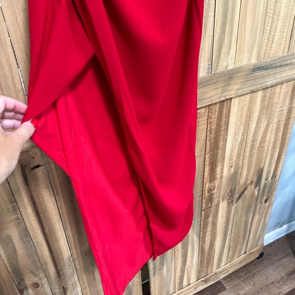 NWT Red one shoulder Alexia Admor cocktail/wedding dress. SZ 10 Never worn - Picture 5 of 6